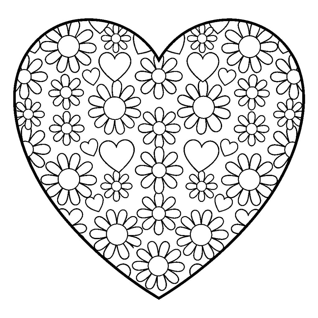 Anyák napi szív gyerekeknek A4 formában