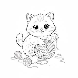 Cuki cicás színező ovisoknak ingyen letölthető