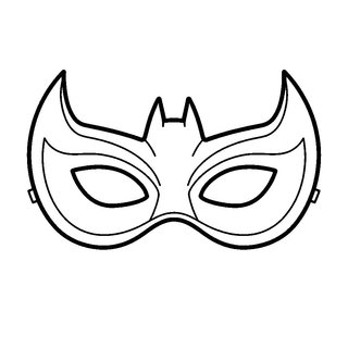 Denevér alakú farsangi szemüveg sablon