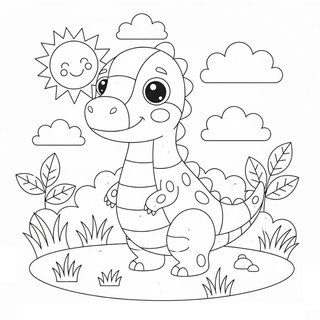 Ingyenes nyomtatható dínó színezők minden korosztálynak