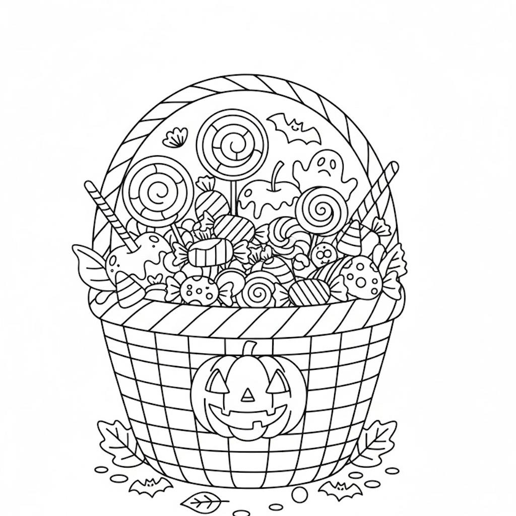 Csokit vagy csalunk halloween kosárka