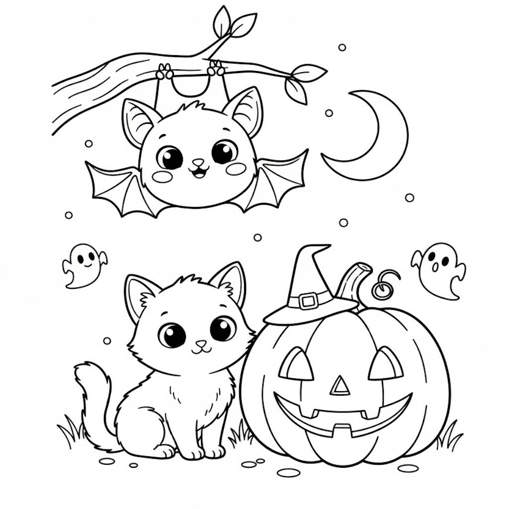 Nyomtatható halloween rajz ovisoknak