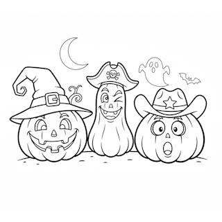 Halloween színező - gyerekeknek