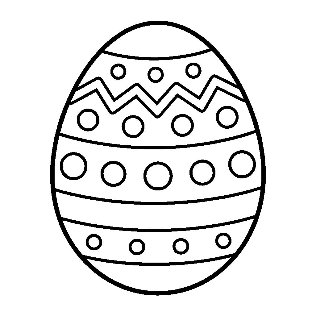 Hímes tojás mintás színező óvodásoknak