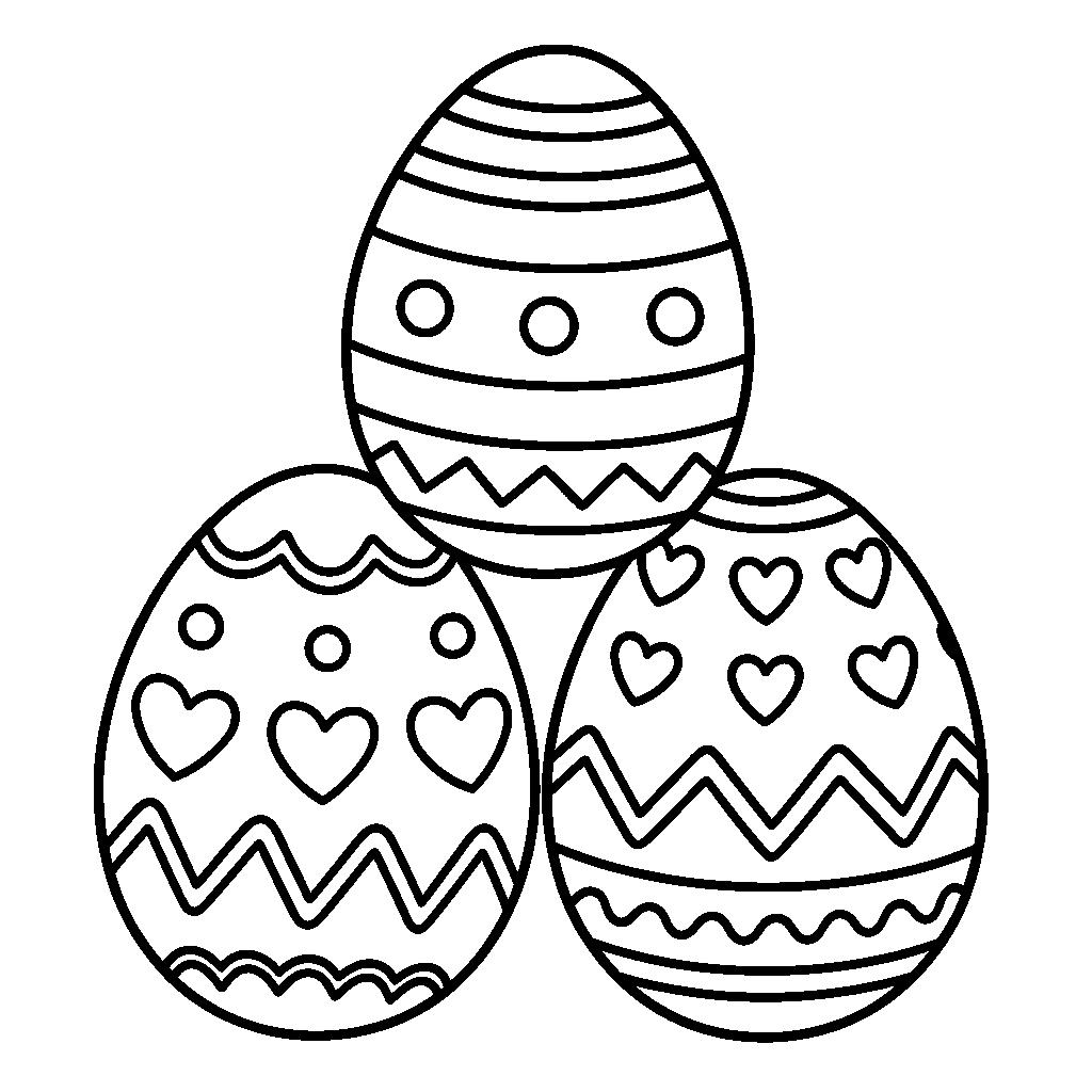 Húsvéti tojástorony színező ovisoknak