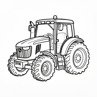 Traktoros színezők gyerekeknek nyomtatható formában! Rajzfilm stílusú,
			ovisoknak való traktor kifestők és részletes, valósághű John Deere, MTZ, New Holland és Claas traktor rajzok