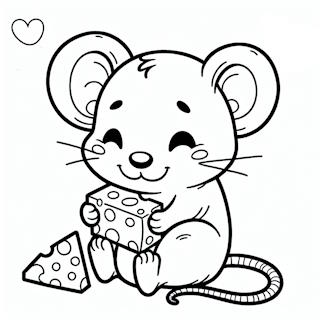 Kisegér kifestő ovisoknak - állatos kifestő nyomtatható