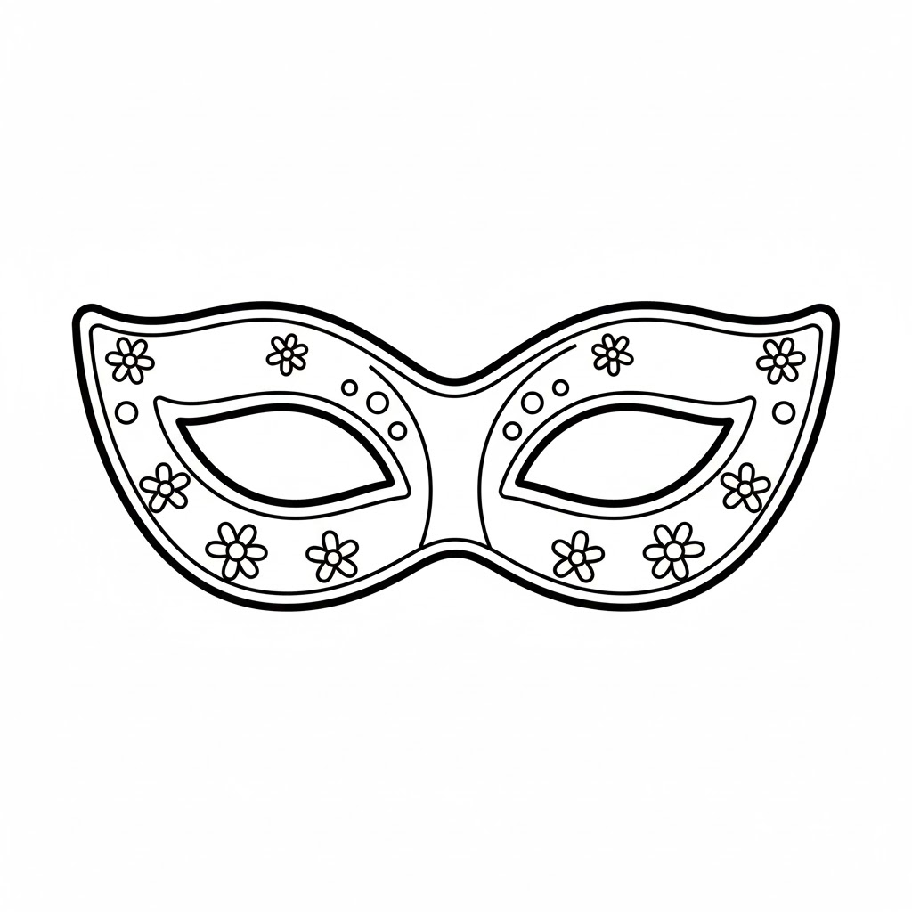 Kivágható farsangi szemüveg sablon - Nyomtatható álarc