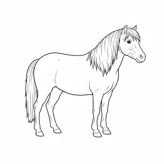 Aranyos póniló színező gyerekeknek