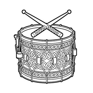 Katonai huszár dob és verők