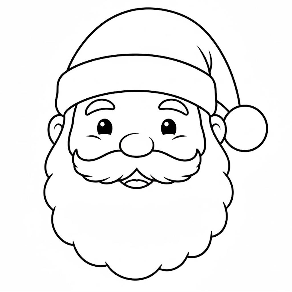 Egyszerű Mikulás színező ovisoknak - nyomtatható és letölthető ingyen