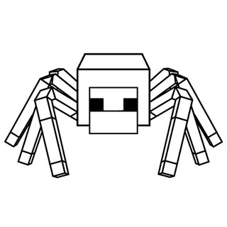 Minecraft pók rajz