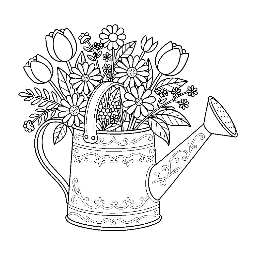 Otthon nyomtatható anyák napi kifestő