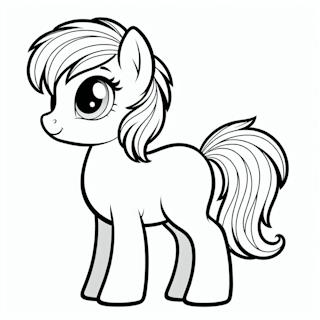Pónis rajz nyomtatható ingyen - állatos színező nyomtatható