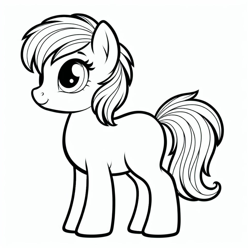 Pónis rajz nyomtatható ingyen