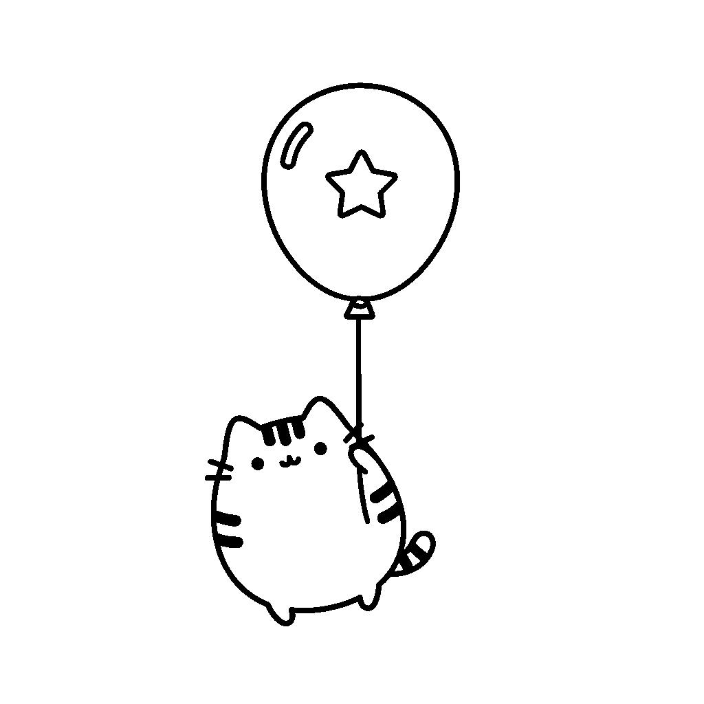 Pusheen macska színező