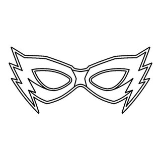 Villámos szuperhős szemüveg maszk színező