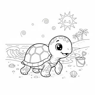 Teknős rajz - ingyen színező gyerekeknek - nyomtasd ki és már színezheted is