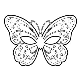 Varázslatos tündér álarc színező lányoknak